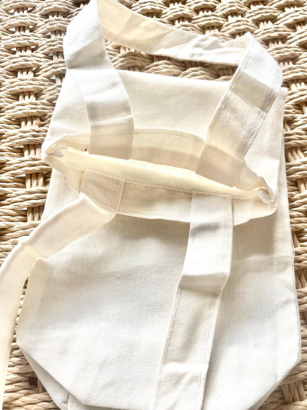 Eco Friendly Fabric Gift Wrap Alternative Flower Bottle Bag Olive Oil Holder Zero Waste Sustainable Cloth Reusable bag Carrier Wine Handle