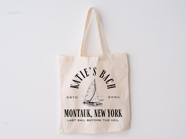 Custom Bach Party Tote Bag Miami Beach Trip Personalize Location Pickleball Club Country Club Eco Friendly Trip Family Vacation Girl Grocery