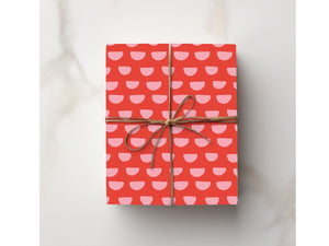Red Pink Abstract Gift Wrapping