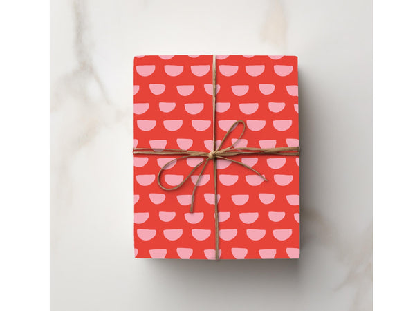 Red Pink Abstract Gift Wrapping
