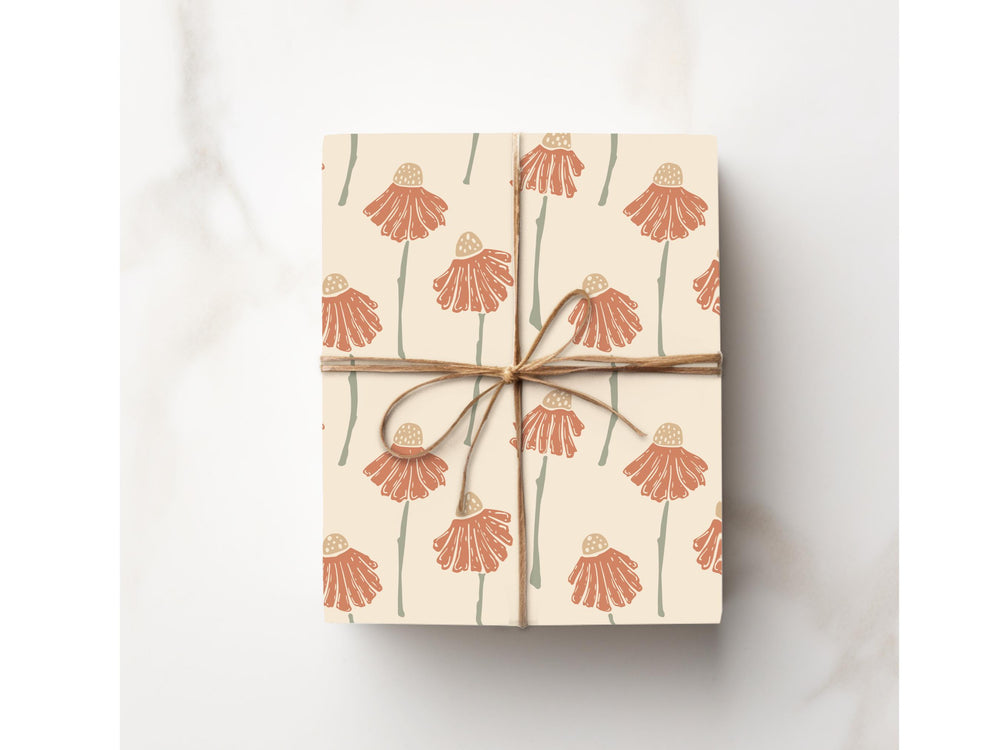 Soft Chamomile Flower Gift Wrapping