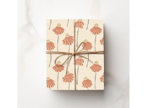 Soft Chamomile Flower Gift Wrapping