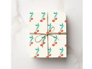 Cherry Red Gift Wrap