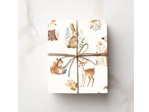 Woodland Animal Gift Wrap