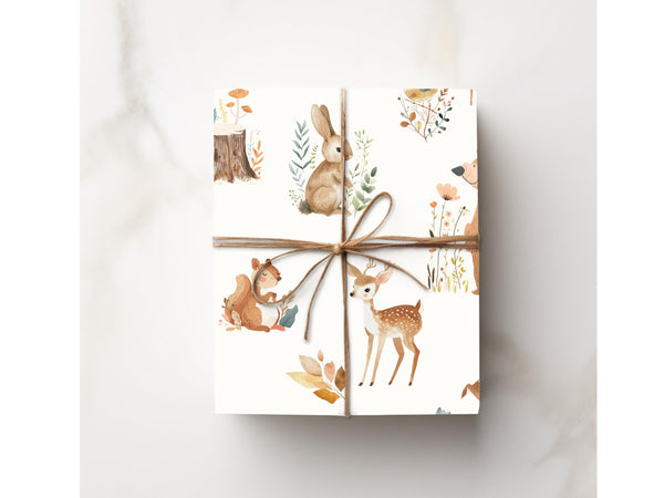 Woodland Animal Gift Wrap
