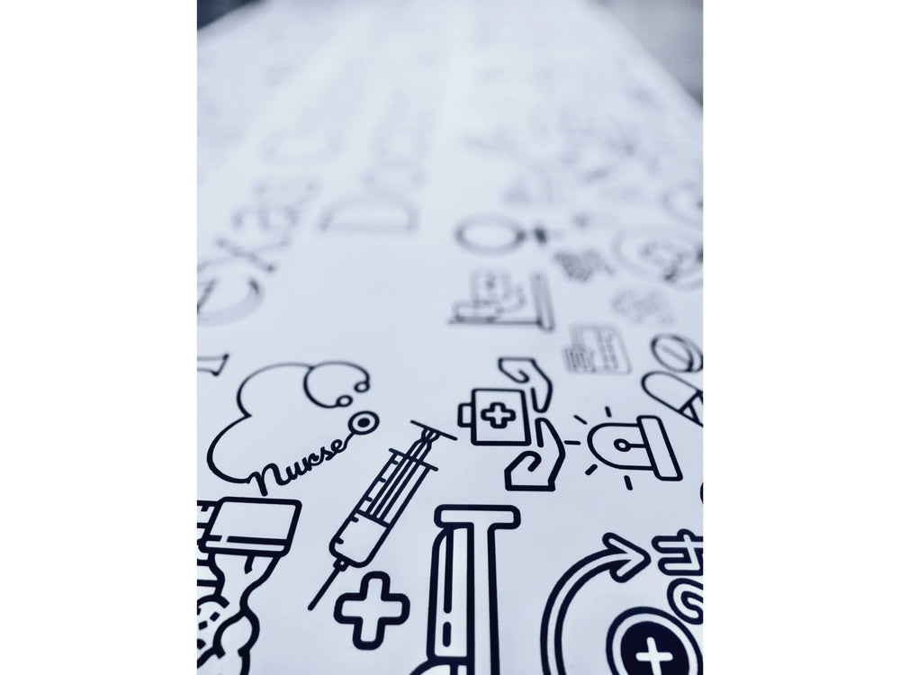 Large Medical Coloring Banner Healthcare