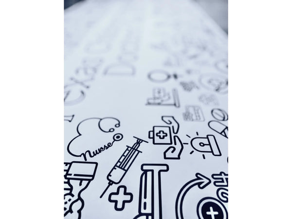 CUSTOM Large Medical Coloring Banner