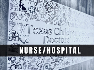 Large Medical Coloring Banner Healthcare