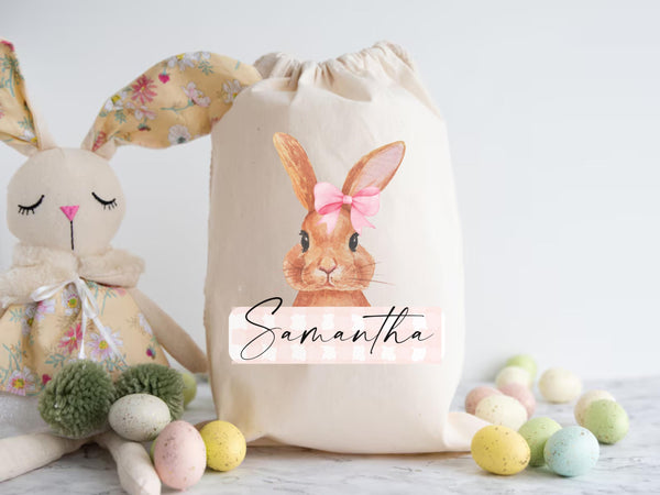 Personalized Easter Drawstring