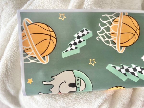 Retro Wrapping Paper Basketball
