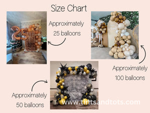 Boho Balloon Beige Neutral Coffee Brown Sand 100 Rustic Pack Boho Birthday Party Bridal Shower Baby Bearly Wait Decor Natural Muted Woodland