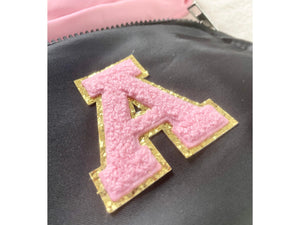 Personalized Name Polyester Belt Bag Chenille Custom Crossbody Bag Teen Fanny Pack Neon Waist Pink Girl Bag Red Chest Sling Birthday Gift