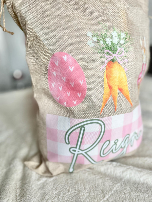 Personalized Girl Easter Drawstring