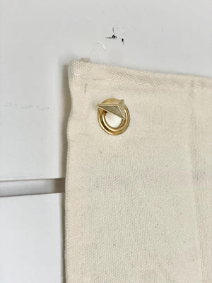 Personalized First Name Middle Boy Fabric Canvas Wall Hanging Sign Eco Friendly Banner Boho Decor  Nursery Flag Heirloom Baby Shower 7x25"