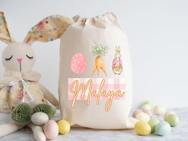 Personalized Boy Easter Drawstring