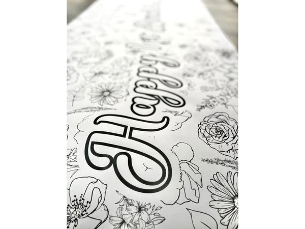 Wildflower Coloring Banner