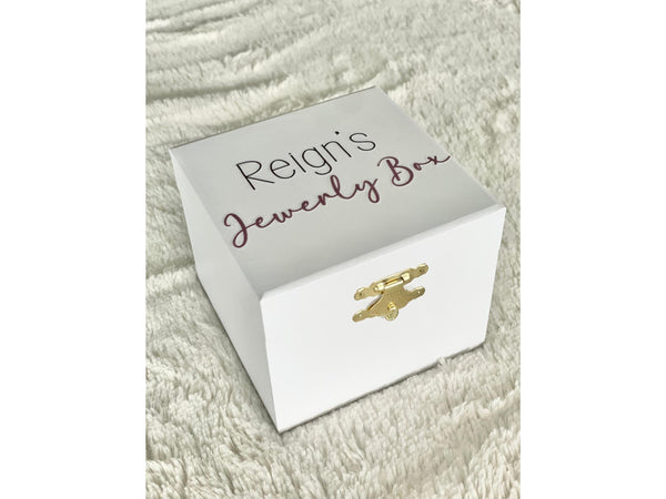 Personalized Name Girl Musical Box Jewelry Heirloom Birthday Keepsake Custom Makeup Storage Youth Bracelet Ballet Box Pink Mirror Toddler
