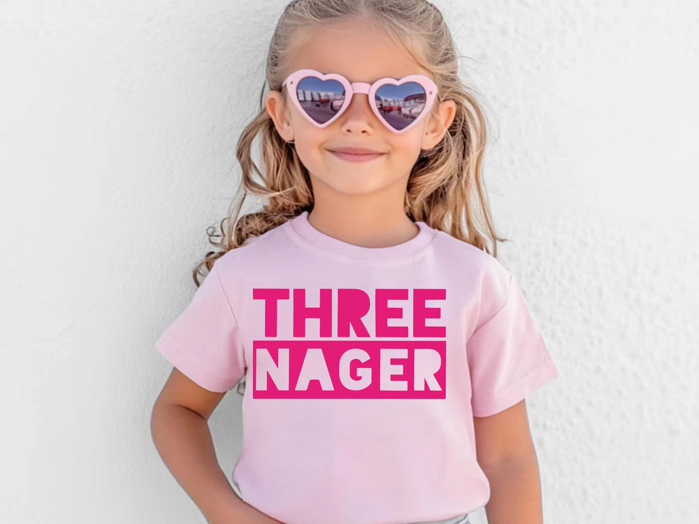 THREE Nager Youth Shirt Pink
