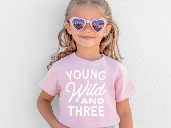 Young Wild and THREE Pink Shirt