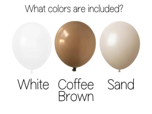 Boho Balloon Beige Neutral Coffee Brown Sand 100 Rustic Pack Boho Birthday Party Bridal Shower Baby Bearly Wait Decor Natural Muted Woodland