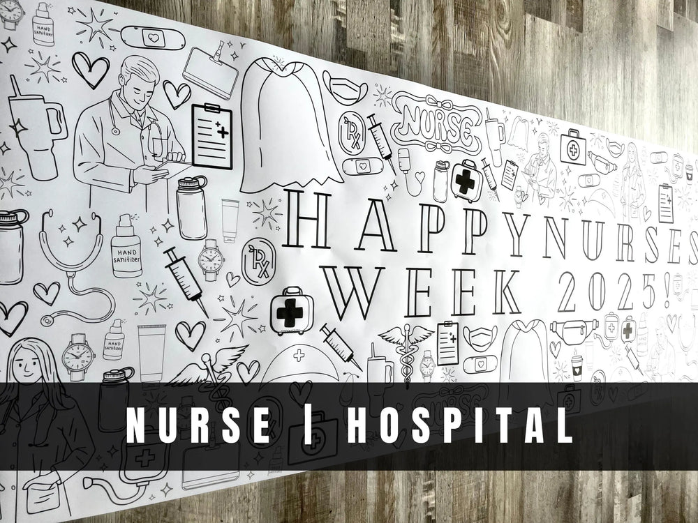 CUSTOM Large Medical Coloring Banner