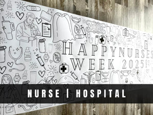 CUSTOM Large Medical Coloring Banner