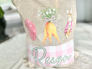 Personalized Girl Easter Drawstring