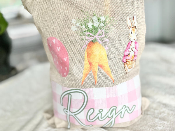 Personalized Girl Easter Drawstring