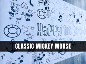Steamboat Willie Coloring Banner