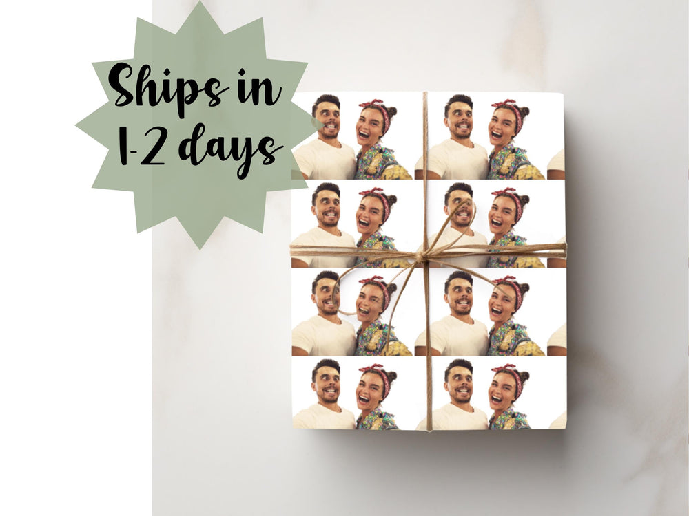 Custom Face Wrapping Paper Personalized Photo Gift Wrap Funny Gifting Best Friend Face Paper Wedding Bridal Shower Idea Birthday Sentimental