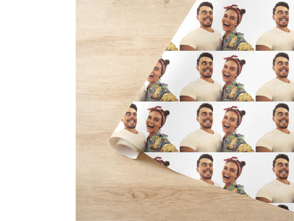Custom Face Wrapping Paper Personalized Photo Gift Wrap Funny Gifting Best Friend Face Paper Wedding Bridal Shower Idea Birthday Sentimental