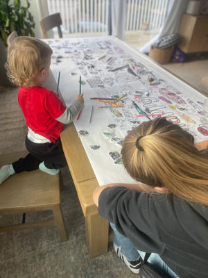 Race Car Coloring Banner