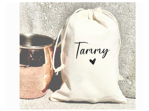 Personalized Name Heart Party Kit Favor Bag Custom Name Bachelorette Pink Girlfriend Birthday Trip Girls Recovery Maid Of Honor Bridesmaid