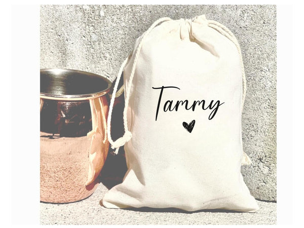 Personalized Name Heart Party Kit Favor Bag Custom Name Bachelorette Pink Girlfriend Birthday Trip Girls Recovery Maid Of Honor Bridesmaid