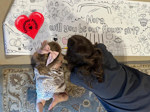 Wedding Day Personalized Wedding Coloring Banner