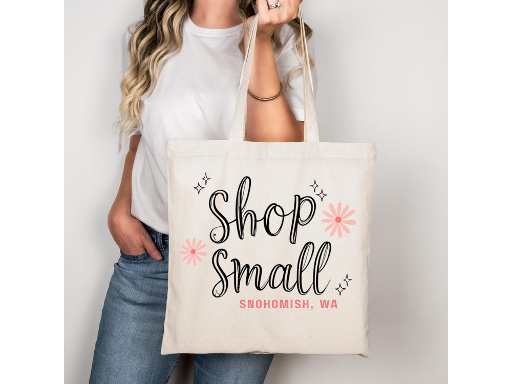 Organic Custom City State Tote Bag Shop Name Gift Small Business Owner Essential Store Reusable Tote Eco Friendly Farmer Market Bag Branding