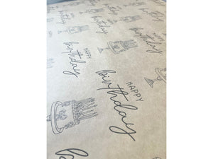 Eco Friendly Happy Birthday Wrapping Paper