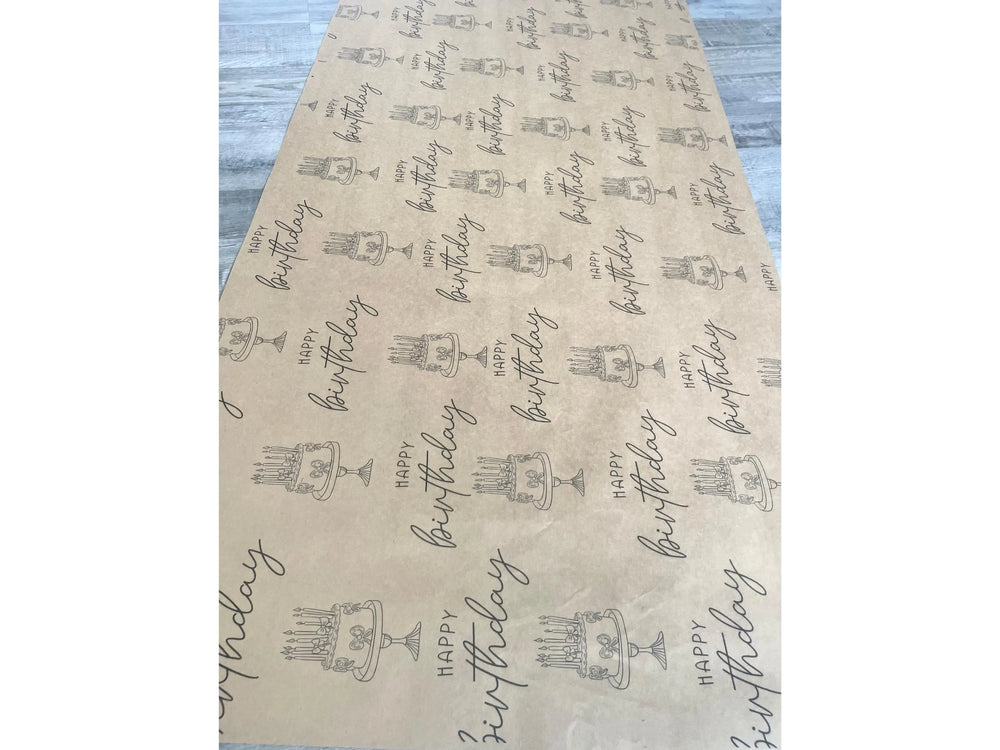 Recycled Happy Birthday Gift Wrap