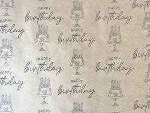 Eco Friendly Happy Birthday Wrapping Paper