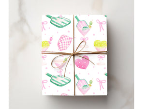 Pickleball Wrapping Paper Martini