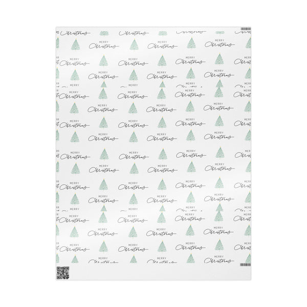 Whimsical Christmas Wrapping Paper Elegant Co-Worker Gift Wrap Neighbor Merry Christmas Cute White Minimalist Gift Wrap idea White Elephant