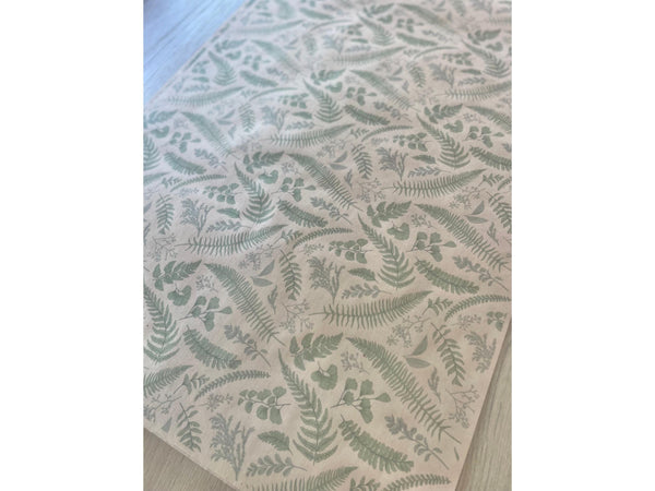 Kraft Paper Fern Gift Wrap Nature Greenery