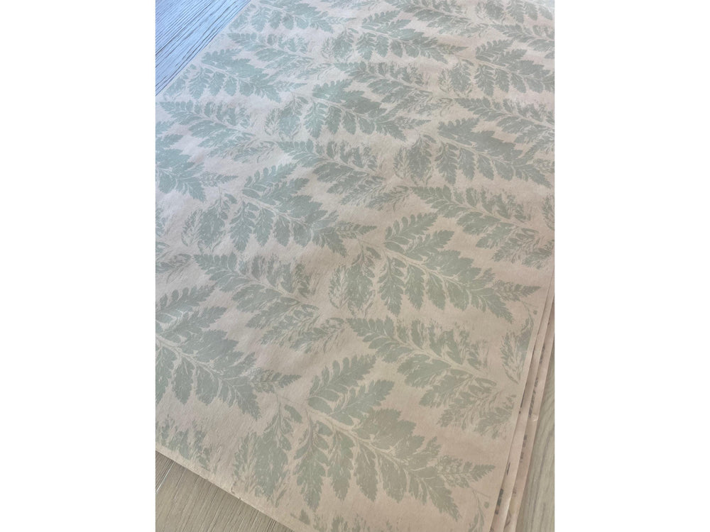 Kraft Paper Fern Gift Wrap Nature Greenery Wrapping Paper Recycled Sustainable Birthday Gift Event Hand Pressed Inspired Sage Green Gift