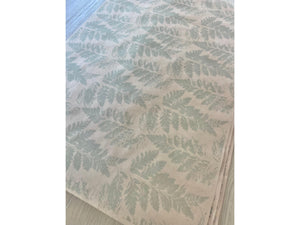 Kraft Paper Fern Gift Wrap Nature Greenery Wrapping Paper Recycled Sustainable Birthday Gift Event Hand Pressed Inspired Sage Green Gift