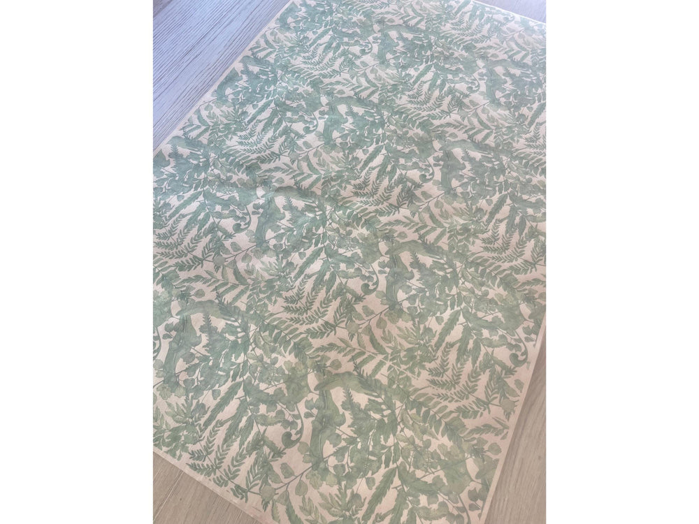 Kraft Paper Fern Gift Wrap Nature Greenery Wrapping Paper Recycled Sustainable Birthday Gift Event Natural Kid Safe Rustic Party Supply