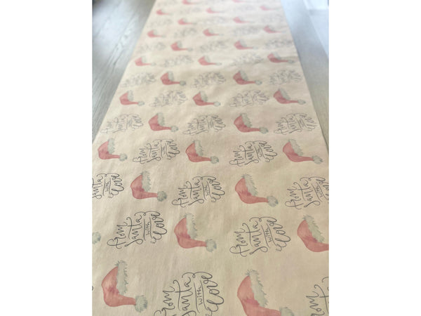 From Santa Clause Wrapping Paper Kraft Unique Christmas Gift Wrap for Kids From the North Pole Recycled Sustainable Secret Santa Rustic