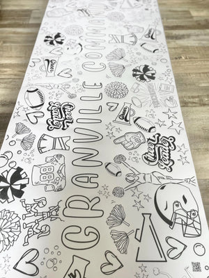 Cheer Theme Coloring Banner