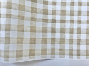 Gingham Wrapping Paper Baby Shower Gift Wrap Paper Soft Brown Boho Beige Bridal Shower Birthday Party Vintage Fall Wrapping Paper