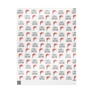 Merry Christmas Wrapping Paper Santa Gift Wrap 2025 Rae Dunn Inspired Kid Wrapping Paper Retro Santa Watercolor Festive Fun Holiday GiftWrap