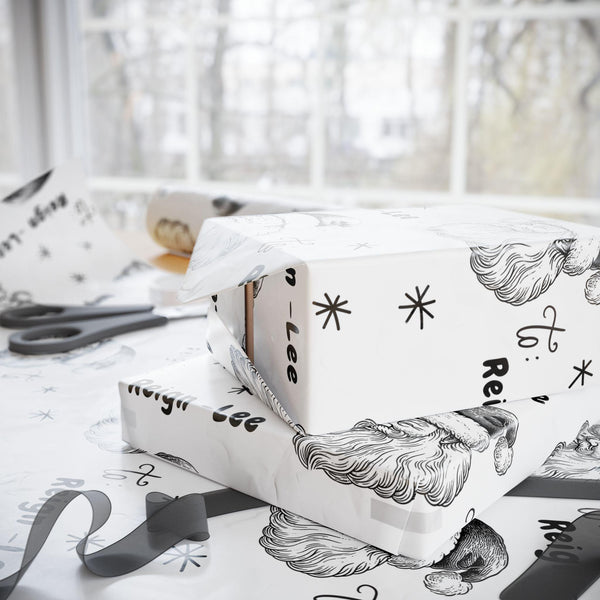 Personalized Santa Gift Wrap Wrapping Paper From Santa Clause Santa Special Gift Wrap Custom Kid Gift Wrap Official Gift Wrap Secret Santa